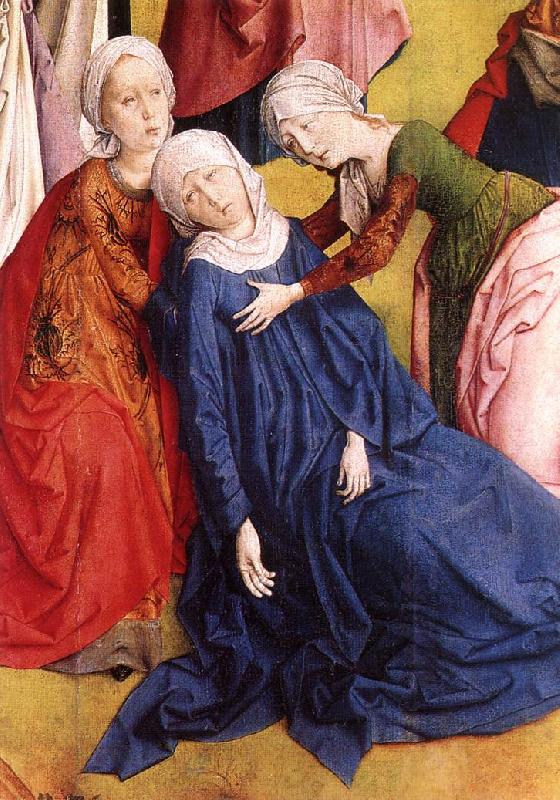GOES, Hugo van der Calvary Triptych (detail) France oil painting art